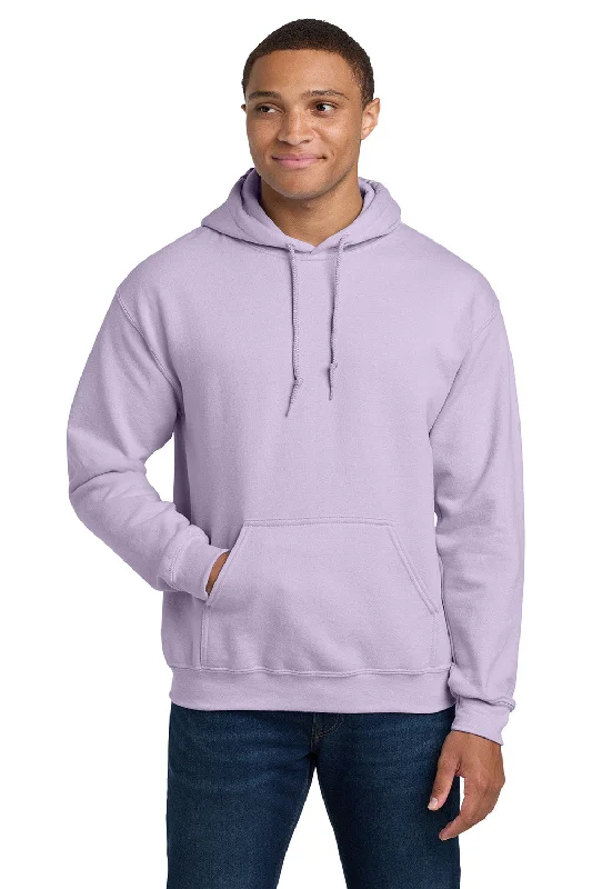 Men's eco-friendly running hoodie-Gildan Mens Pill Resistant Hooded Sweatshirt Hoodie w/ Pouch Pocket - Orchid Purple