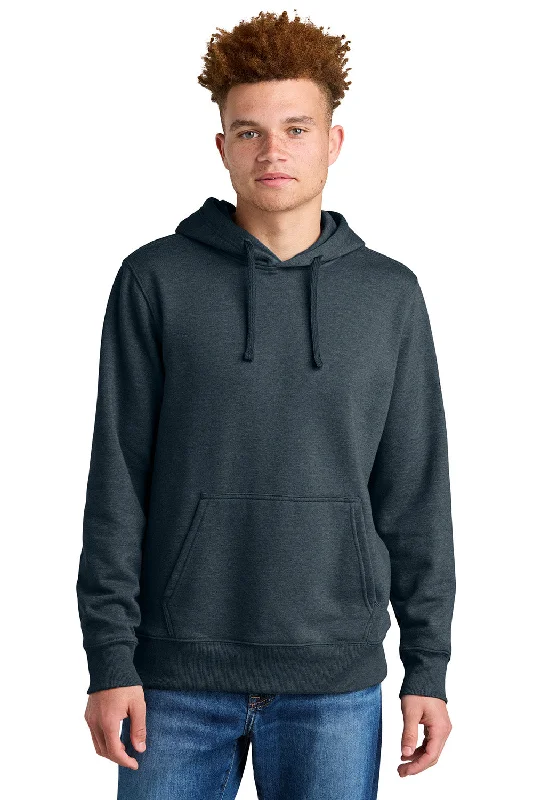 Men's durable workout hoodie-The North Face Mens Hooded Sweatshirt Hoodie w/ Pouch Pocket - Heather Urban Navy Blue - New