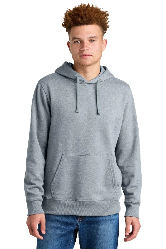 Men's functional zip-up hoodie-The North Face Mens Hooded Sweatshirt Hoodie w/ Pouch Pocket - Heather Light Grey - New