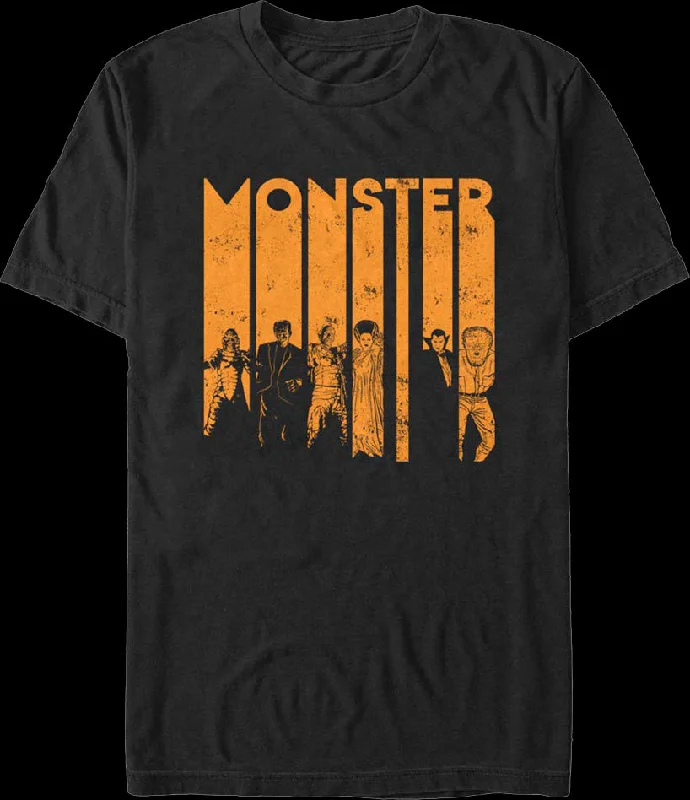 Men's versatile casual t-shirt-Monster Mash Universal Monsters T-Shirt