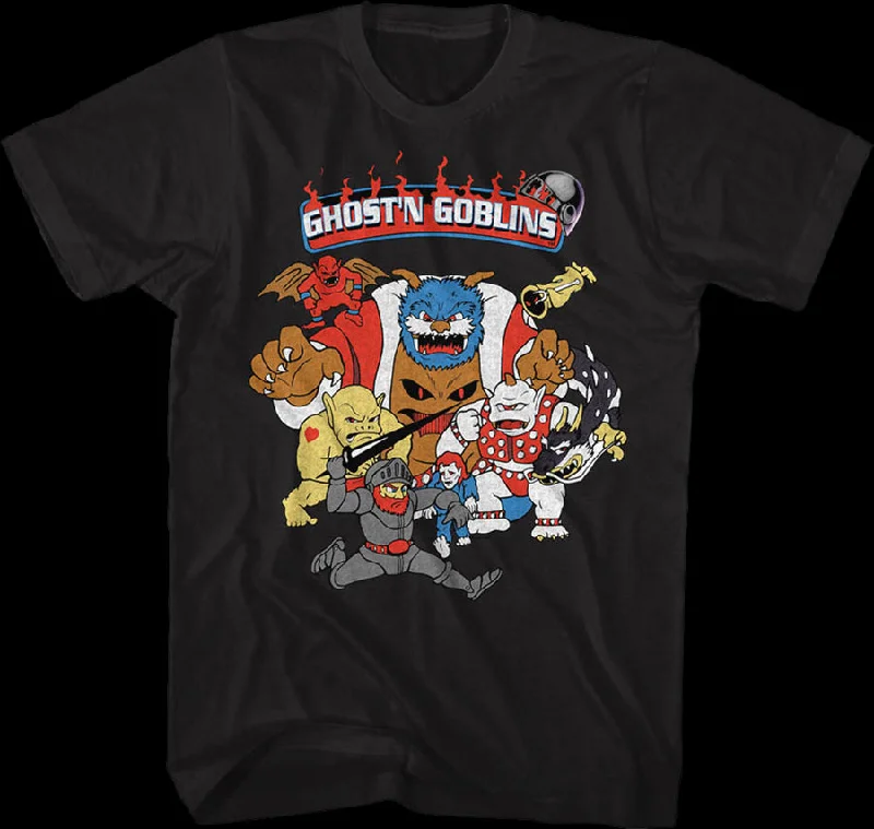 Men's eco-blend t-shirt-Arcade Flyer Ghosts 'N Goblins T-Shirt