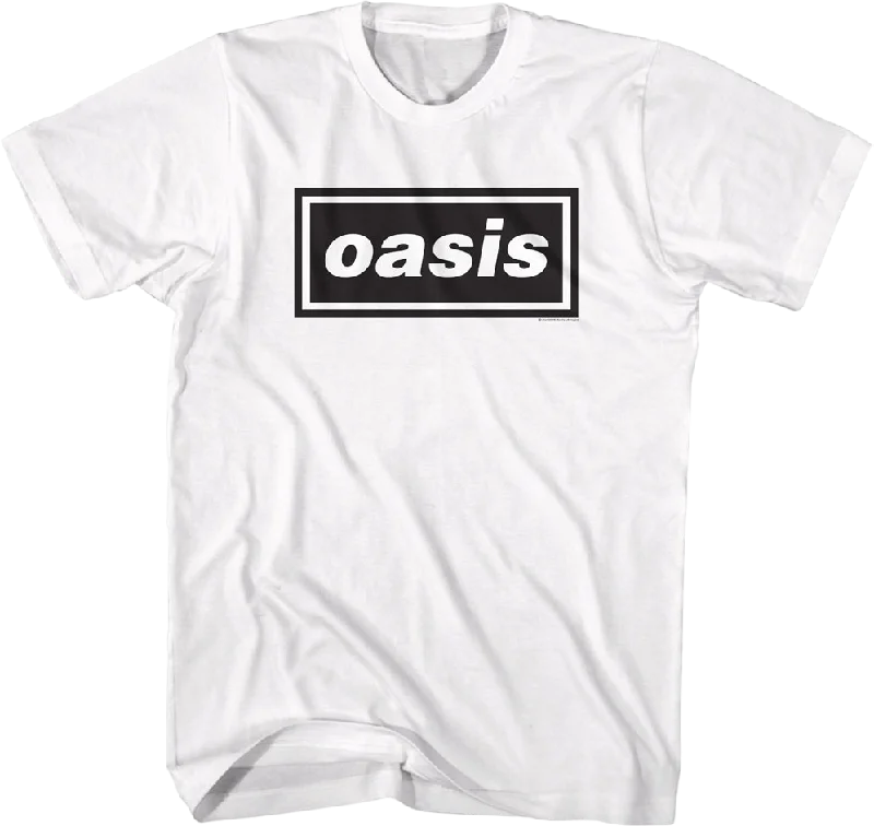 Men's relaxed weekend t-shirt-Rectangle Logo Oasis T-Shirt