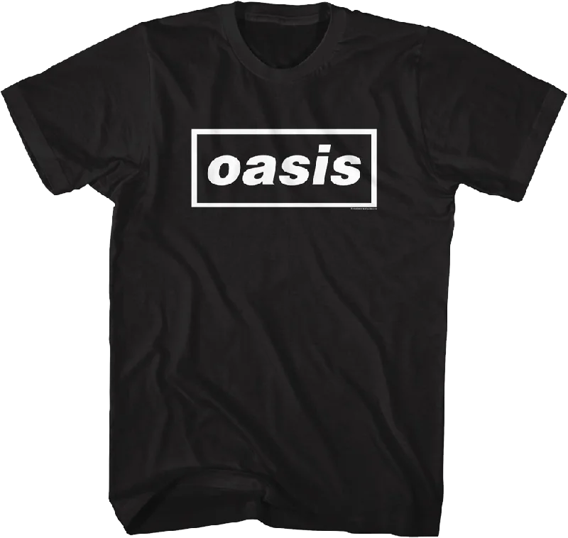 Men's fitted casual t-shirt-Classic Rectangle Logo Oasis T-Shirt