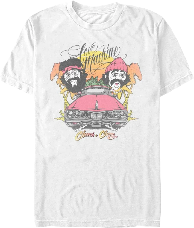 Men's sustainable fashion t-shirt-Love Machine Cheech And Chong T-Shirt