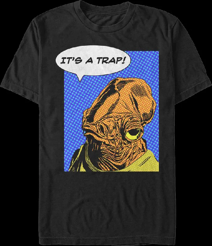 Men's eco-blend t-shirt-Retro Admiral Ackbar It's A Trap Star Wars T-Shirt