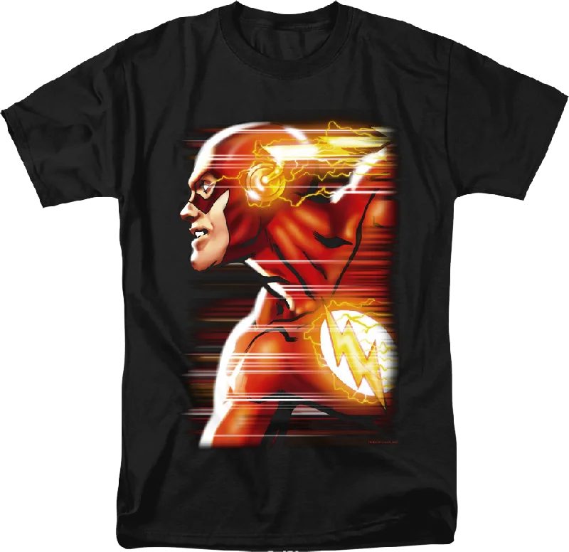 Men's antibacterial t-shirt-Crimson Comet The Flash DC Comics T-Shirt