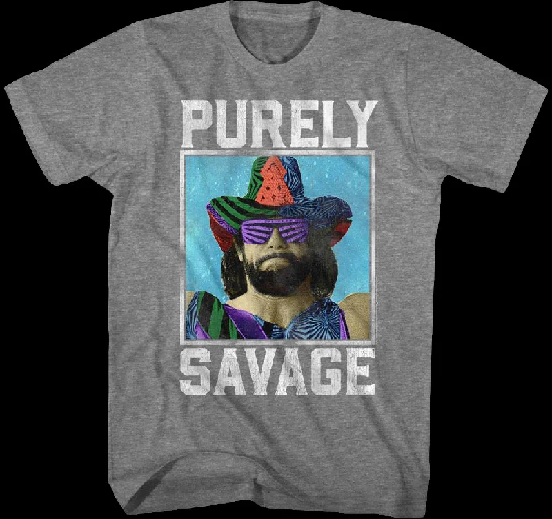 Men's versatile casual t-shirt-Purely Savage Macho Man T-Shirt