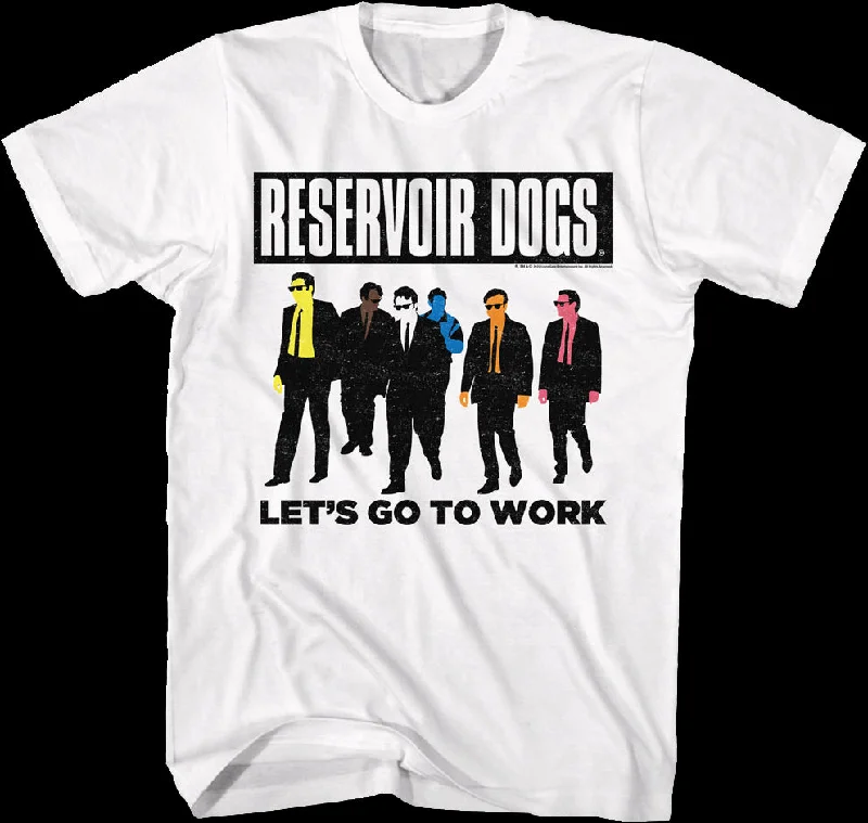 Men's bold stripe t-shirt-Let's Go To Work Reservoir Dogs T-Shirt