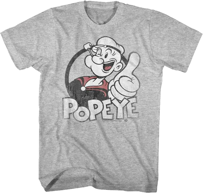 Men's quick-dry casual t-shirt-Thumbs Up Popeye T-Shirt