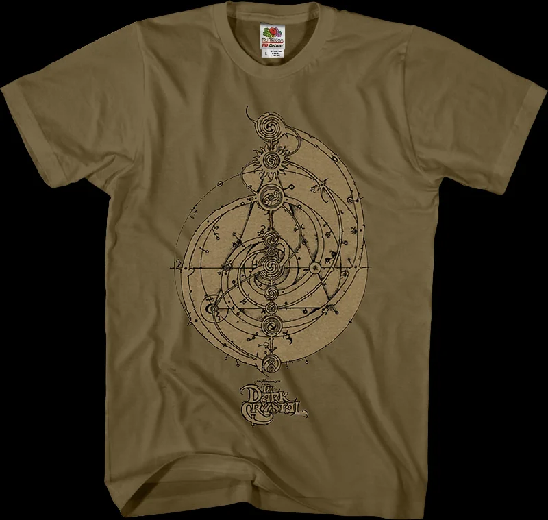 Men's fitted casual t-shirt-Dream Spiral Dark Crystal T-Shirt