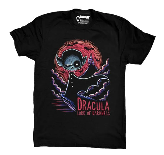 Men's sustainable office wear shirt-Dracula: Lord of Darkness Men Tshirt