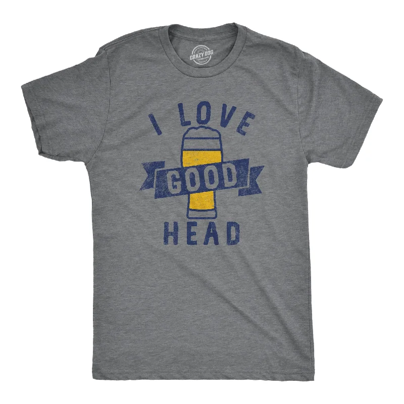 Men's yoga wear t-shirt-I Love Good Head Men's T Shirt