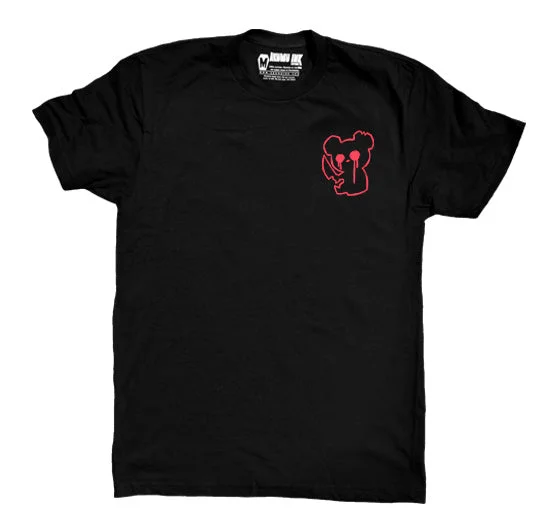 Men's pre-washed office wear shirt-Red Bear Men Logo Tshirt