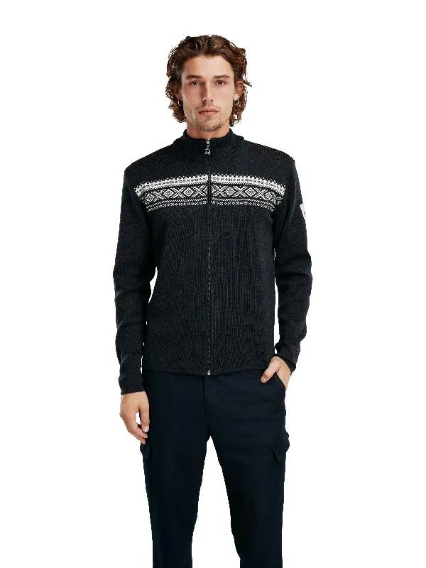 Men's casual pullover-Dale of Norway - Dalestolen Men's Jacket - Charcoal