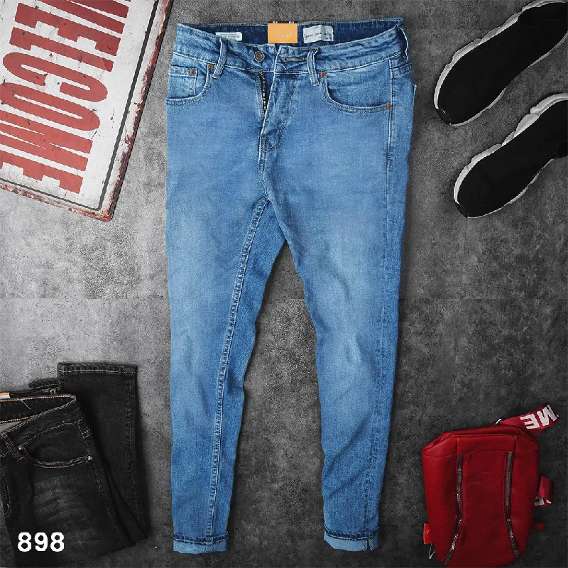 mens lightweight pants-Light Blue Jeans - 898