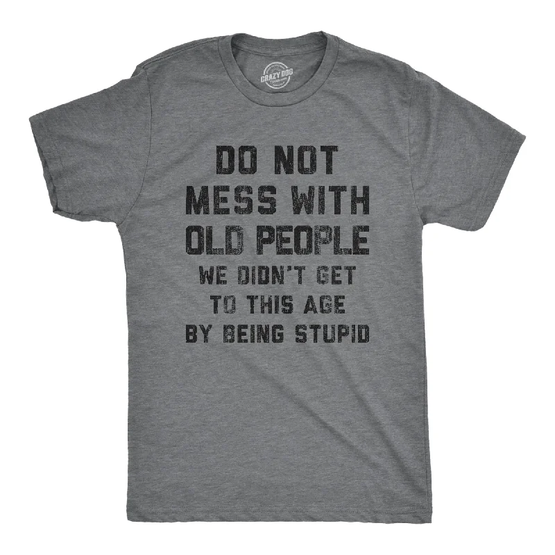 Men's beachwear t-shirt-Do Not Mess With Old People Men's T Shirt