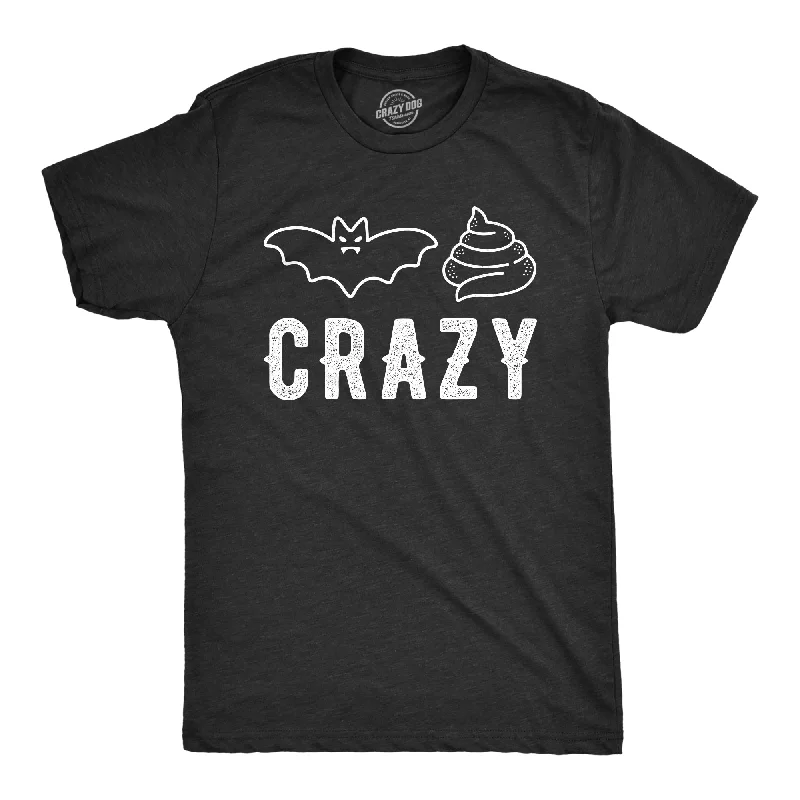 Men's pre-washed t-shirt-Bat Shit Crazy Men's T Shirt