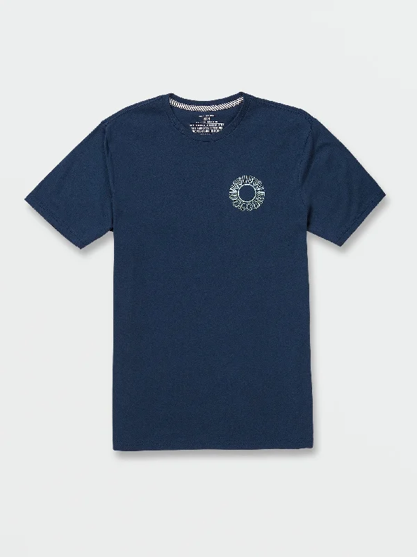 Men's workout fit t-shirt-Glassoff Short Sleeve Tee - Baja Indigo