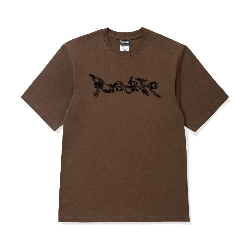 Men's fitted casual t-shirt-Noise T-shirt - Dark Brown