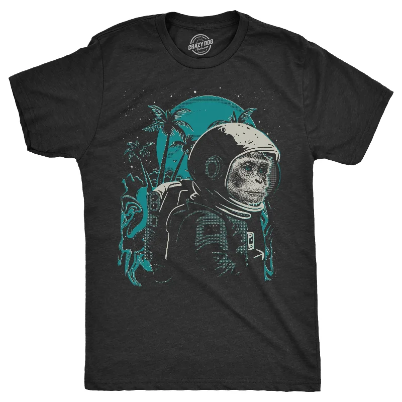 Men's beachwear t-shirt-Space Monkey Men's T Shirt