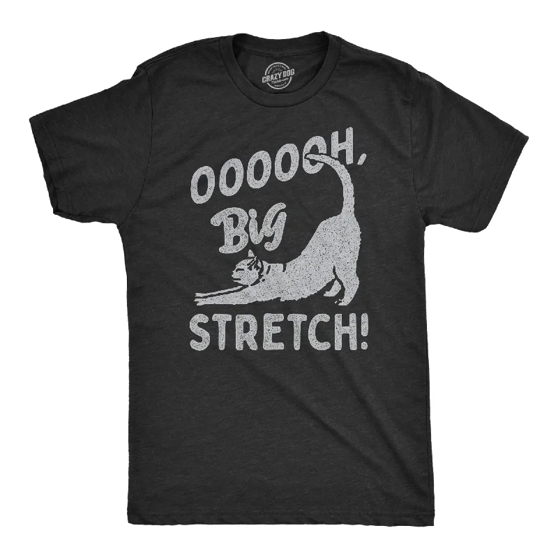 Men's beachwear t-shirt-OOOOOH Big Stretch Cat Men's T Shirt