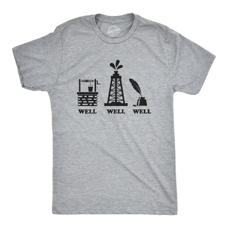 Men's versatile casual t-shirt-Well Well Well Men's T Shirt