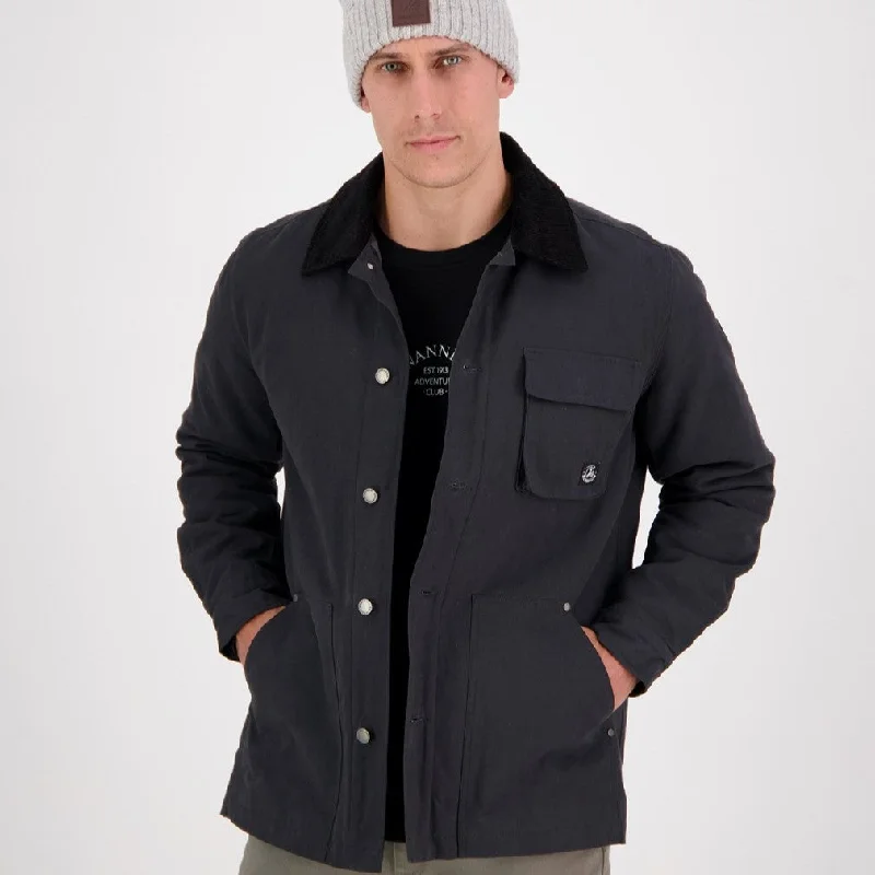 Men's eco-friendly parka-Barrytown V2 Canvas Work Jacket - Charcoal