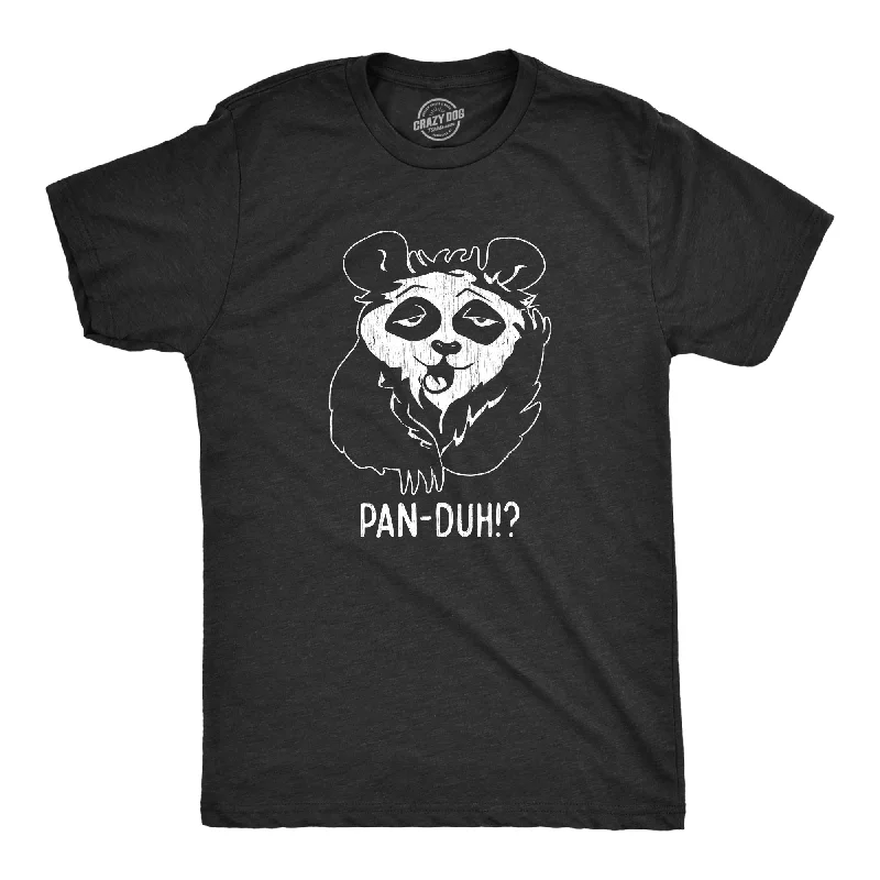 Men's weather-proof t-shirt-Pan Duh Men's T Shirt