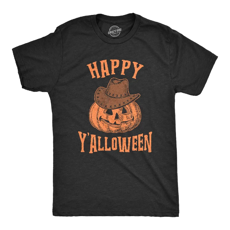 Men's sporty casual t-shirt-Happy Y'alloween Men's T Shirt