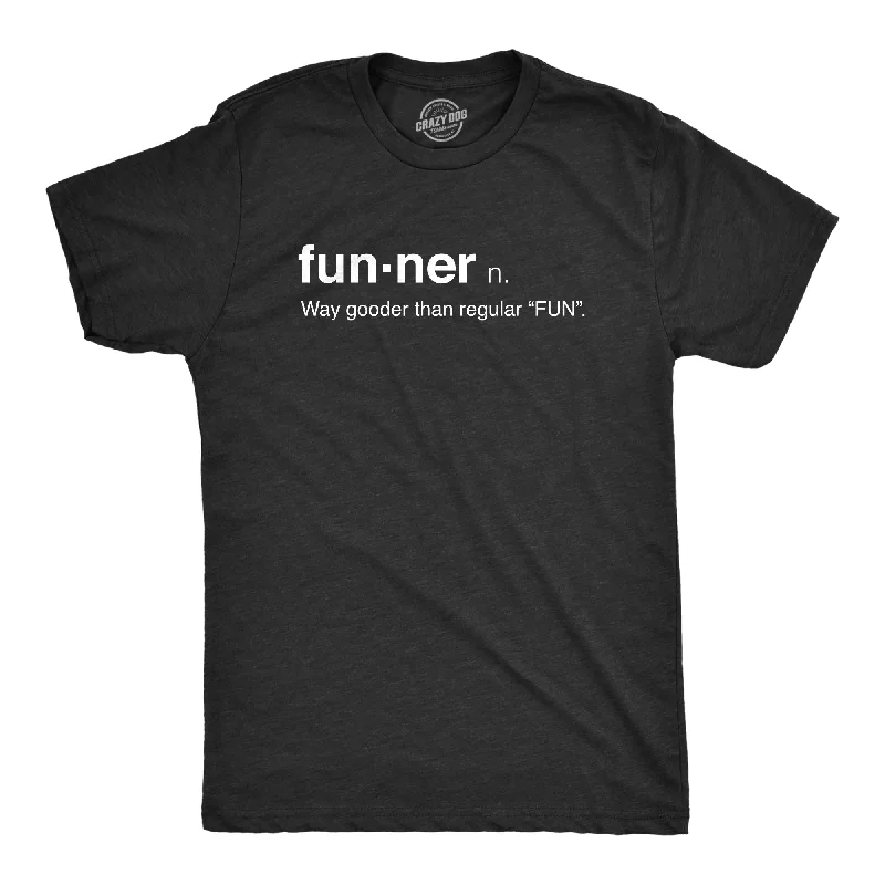 Men's fitted casual t-shirt-Funner Definition Men's T Shirt