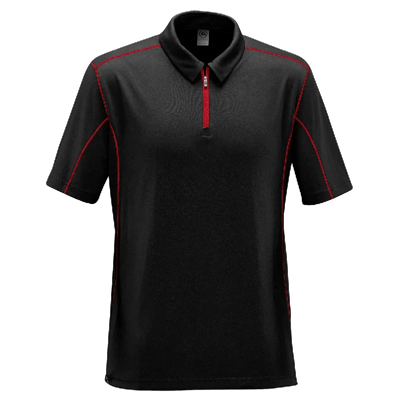 Men's quick-dry performance polo shirt-Men's Pulse 1/4 Zip Polo - SDP-1