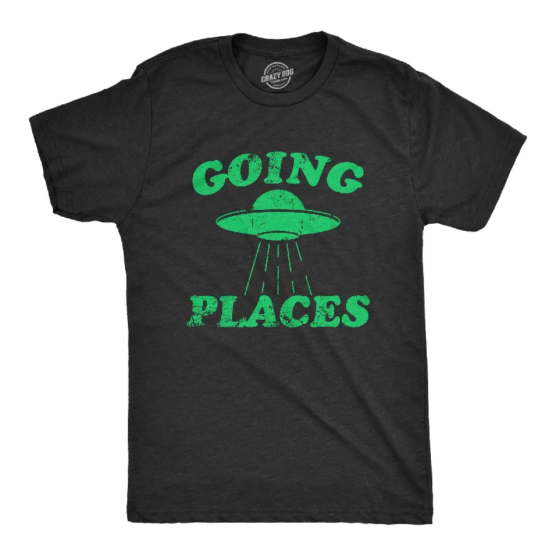 Men's contrast collar t-shirt-Going Places Men's T Shirt