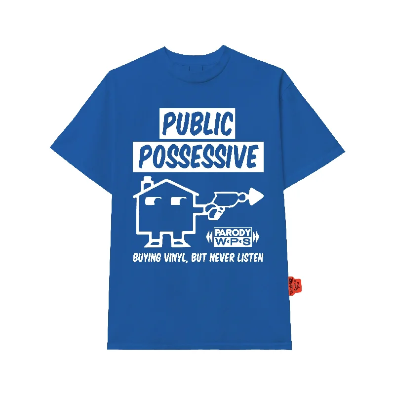 Men's summer casual t-shirt-Public Possesive T-shirt - Blue