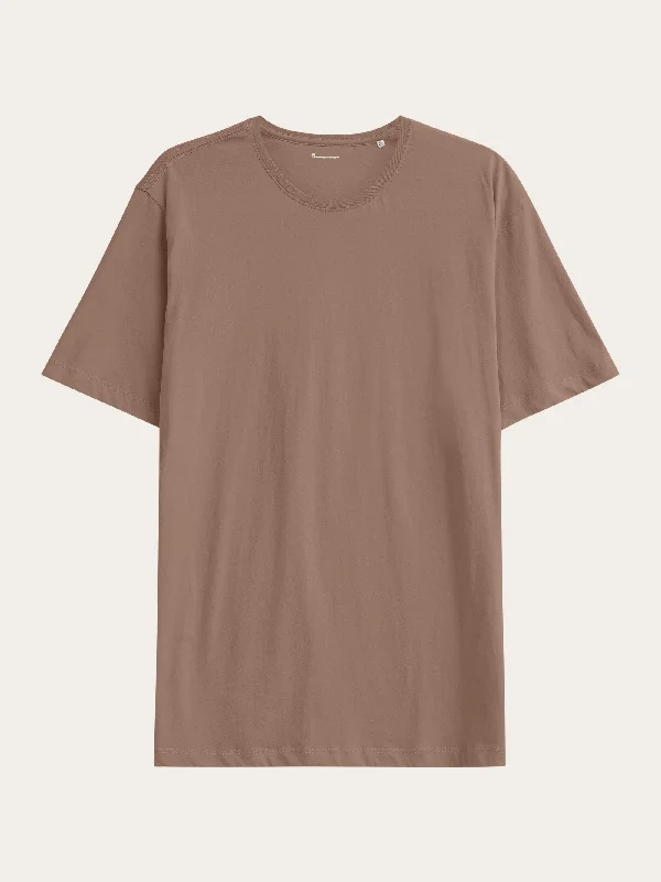 Men's classic casual t-shirt-Regular fit Basic tee - Chocolate Malt