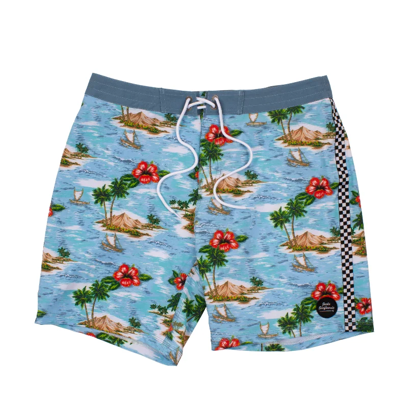 Men's modern performance shorts-Racer II 18" Boardshorts