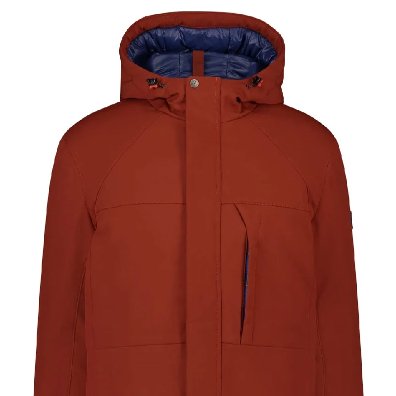 Men's organic hardshell jacket-Softshell Jacket - Red