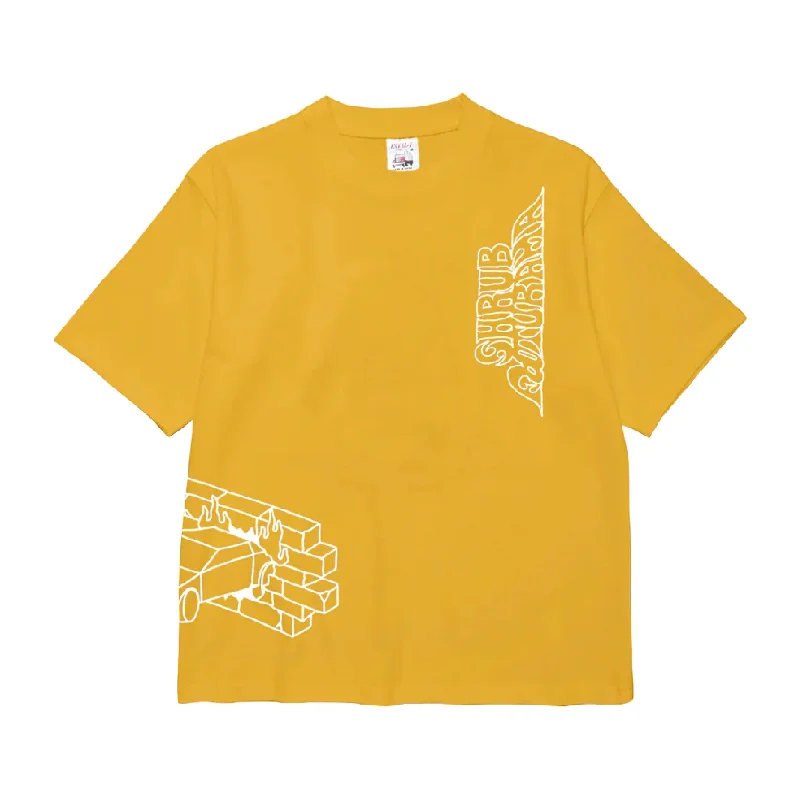 Men's versatile casual t-shirt-Footurama / Shrub - Logo T-shirt - Amber