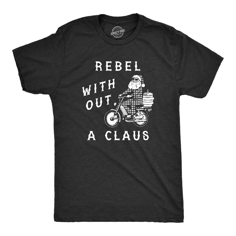 Men's sustainable fashion t-shirt-Rebel Without A Claus Men's T Shirt