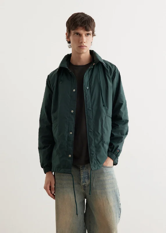 Men's versatile athletic jacket-Hooded Coaches Jacket