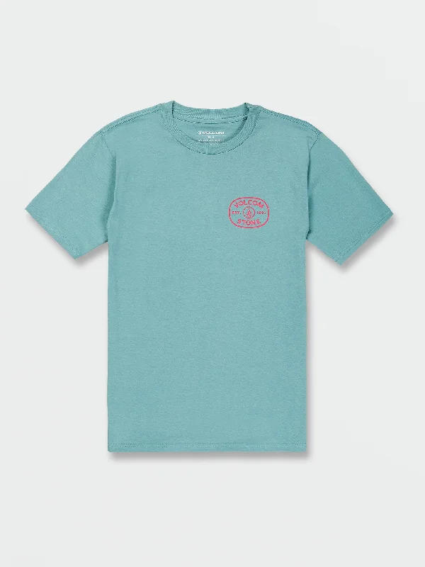 Men's pre-washed t-shirt-Produce Short Sleeve Tee - Cali Blue Heather