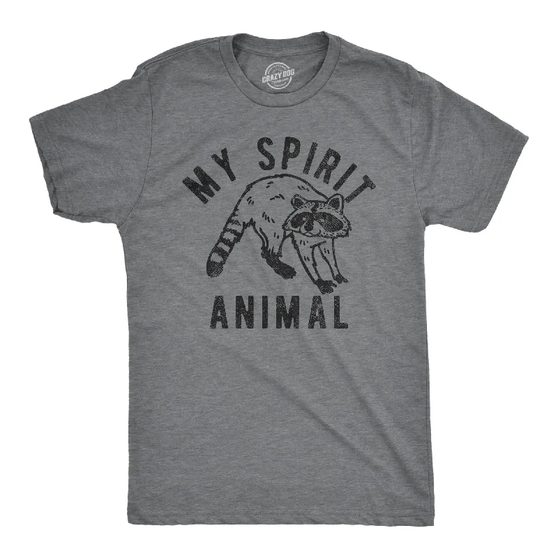 Men's moisture-wicking athletic t-shirt-My Spirit Animal Raccoon Men's T Shirt