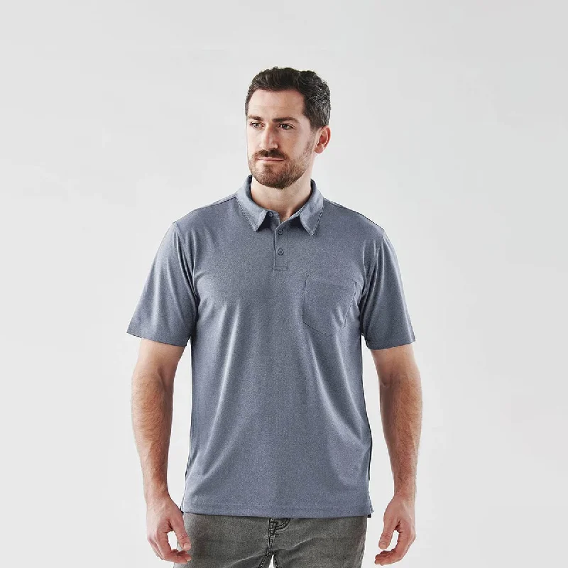 Men's high-stretch performance polo shirt-Men's Dockyard Performance Short Sleeve Polo - VLX-1