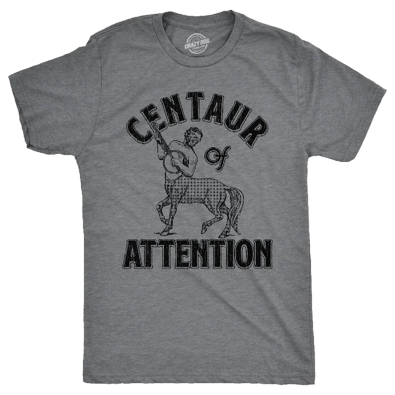 Men's beachwear t-shirt-Centaur Of Attention Men's T Shirt