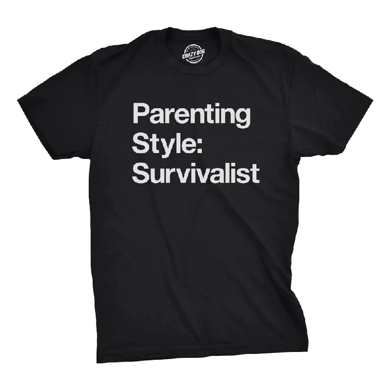 Men's ultra-light t-shirt-Parenting Style: Survivalist Men's T Shirt