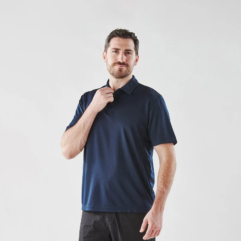 Men's modern office polo shirt-Men's Treeline Performance Short Sleeve Polo - PTS-1