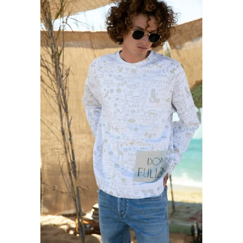 Men's urban sweater-Don The Fuller Cotton Men Men's Sweater