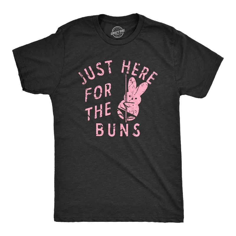 Men's high-stretch t-shirt-Just Here For The Buns Men's T Shirt