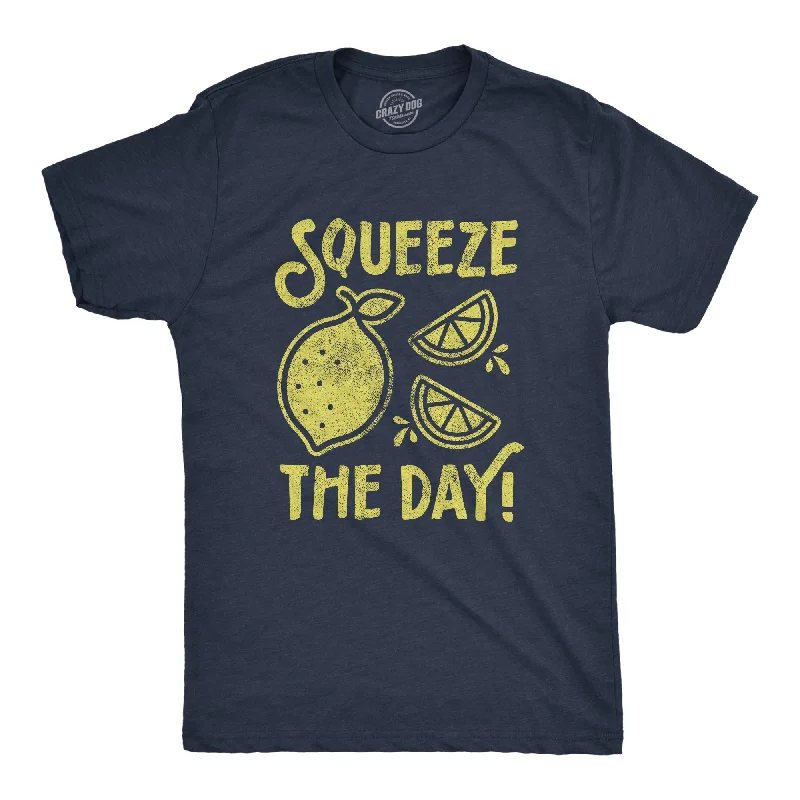 Men's quick-dry casual t-shirt-Squeeze The Day Men's T Shirt