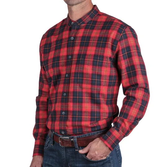 Men's tech-inspired office shirt-Celtic Ranchwear Flannel Grandfather Shirt