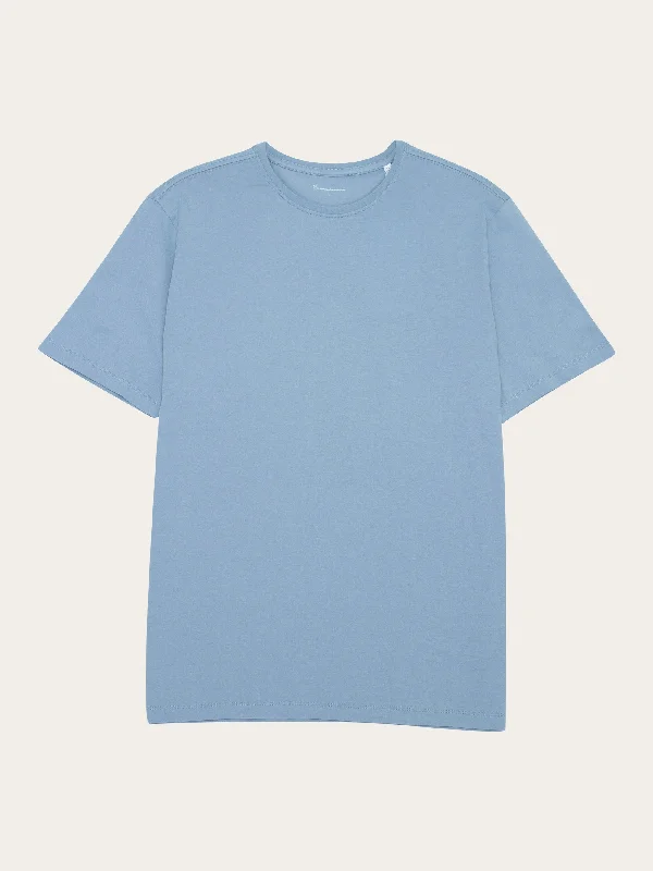 Men's summer casual t-shirt-Regular fit Basic tee - Asley Blue